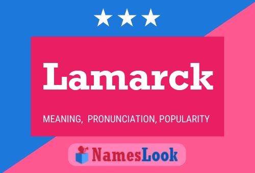 Póster del nombre Lamarck