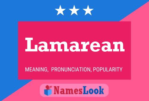 Póster del nombre Lamarean