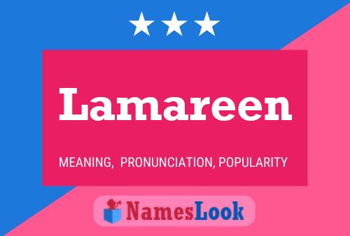 Póster del nombre Lamareen