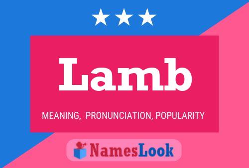 Póster del nombre Lamb