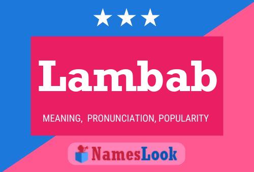 Póster del nombre Lambab