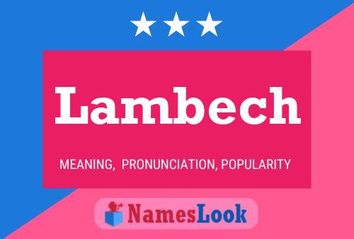 Póster del nombre Lambech