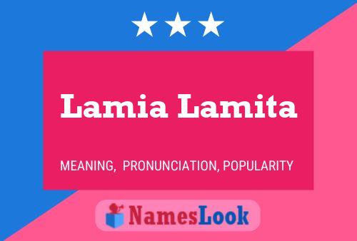 Póster del nombre Lamia Lamita