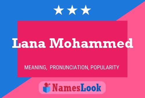 Póster del nombre Lana Mohammed