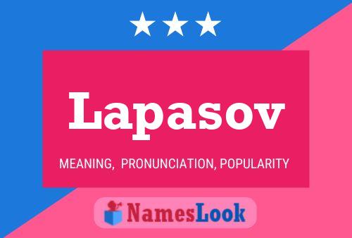 Póster del nombre Lapasov