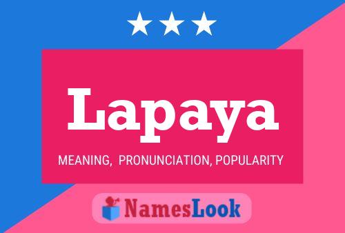 Póster del nombre Lapaya