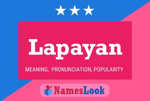 Póster del nombre Lapayan