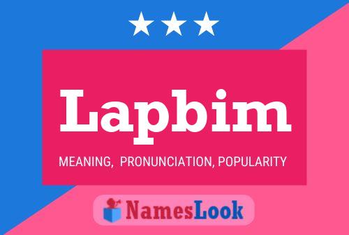 Póster del nombre Lapbim