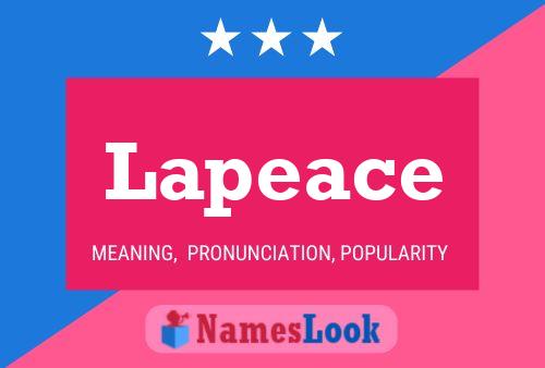 Póster del nombre Lapeace