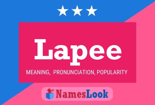 Póster del nombre Lapee