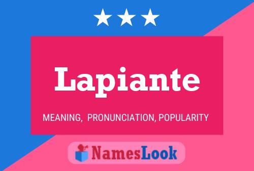 Póster del nombre Lapiante