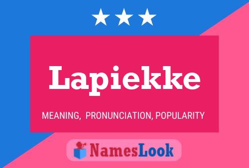 Póster del nombre Lapiekke