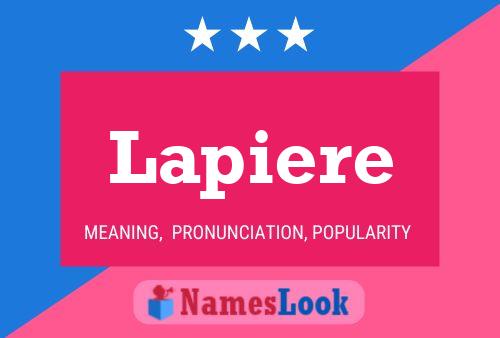 Póster del nombre Lapiere