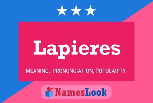 Póster del nombre Lapieres