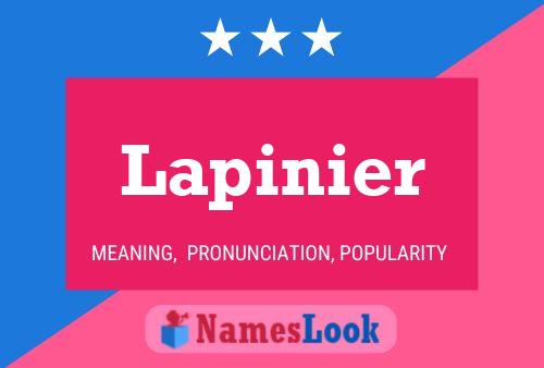 Póster del nombre Lapinier