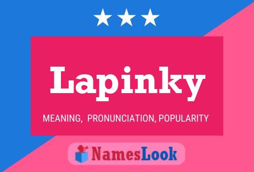 Póster del nombre Lapinky