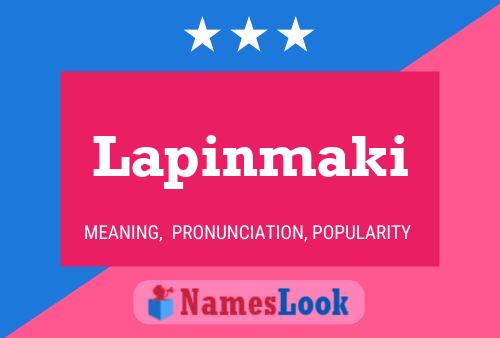 Póster del nombre Lapinmaki