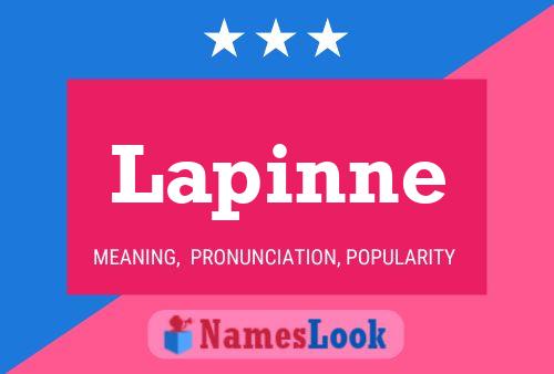 Póster del nombre Lapinne