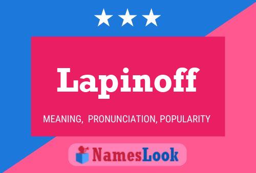 Póster del nombre Lapinoff