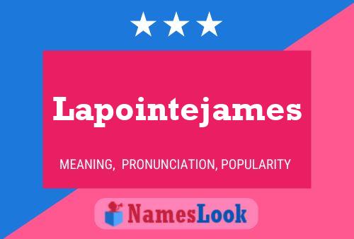 Póster del nombre Lapointejames