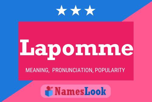 Póster del nombre Lapomme