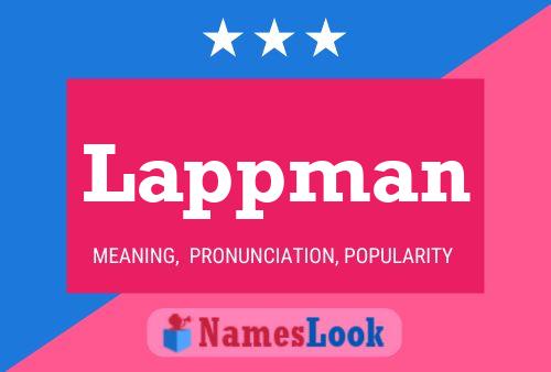 Póster del nombre Lappman