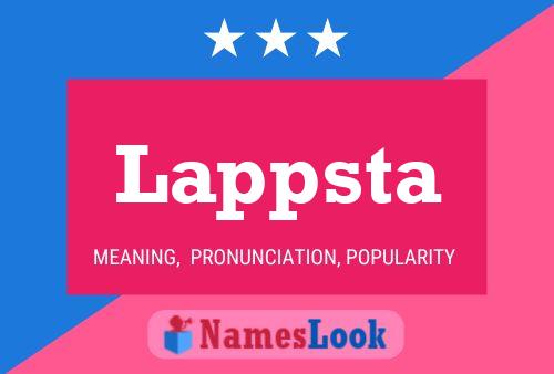 Póster del nombre Lappsta