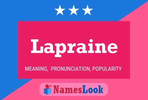 Póster del nombre Lapraine