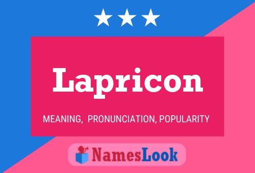 Póster del nombre Lapricon