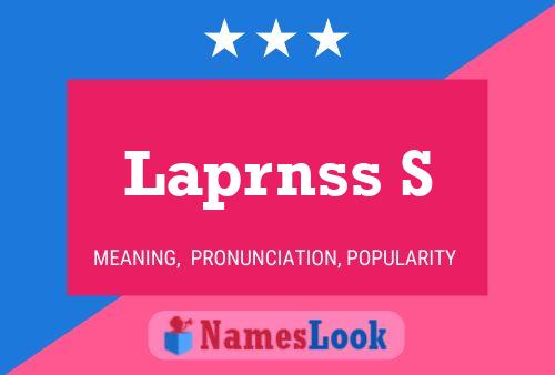 Póster del nombre Laprnss S