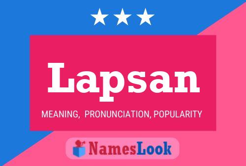 Póster del nombre Lapsan