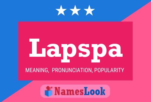 Póster del nombre Lapspa