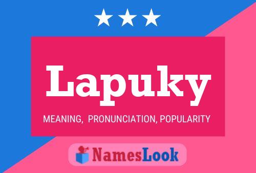 Póster del nombre Lapuky