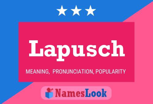 Póster del nombre Lapusch