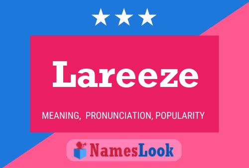 Póster del nombre Lareeze