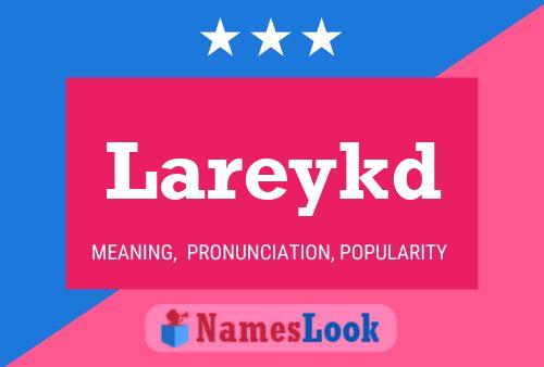 Póster del nombre Lareykd