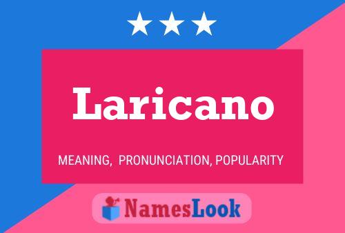 Póster del nombre Laricano