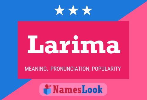 Póster del nombre Larima