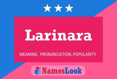 Póster del nombre Larinara