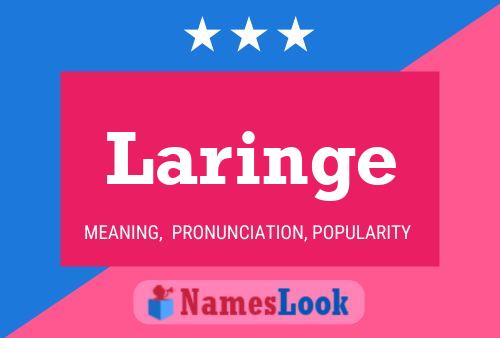 Póster del nombre Laringe