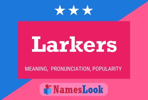 Póster del nombre Larkers