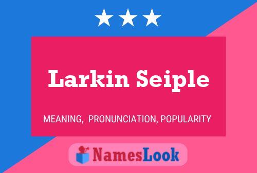 Póster del nombre Larkin Seiple