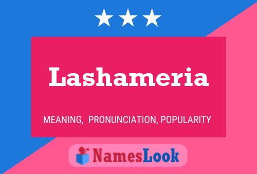 Póster del nombre Lashameria