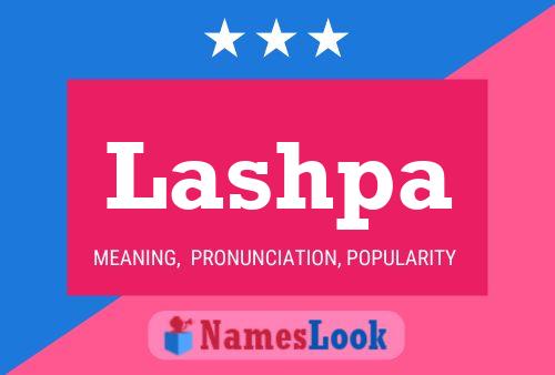 Póster del nombre Lashpa