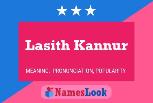 Póster del nombre Lasith Kannur