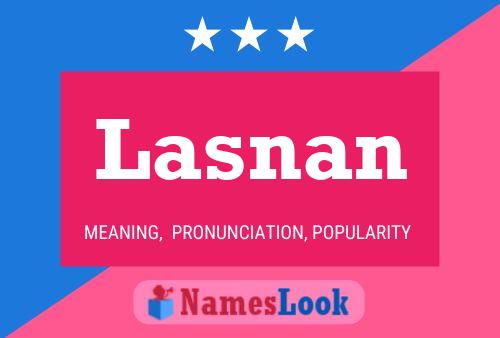 Póster del nombre Lasnan