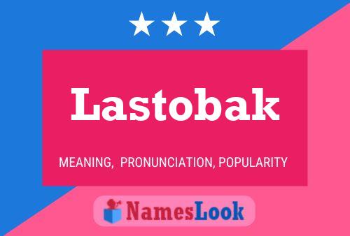 Póster del nombre Lastobak