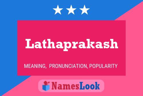 Póster del nombre Lathaprakash