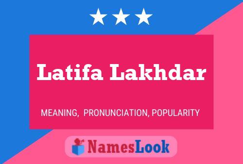 Póster del nombre Latifa Lakhdar