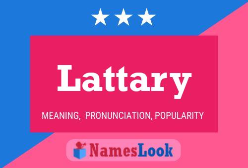 Póster del nombre Lattary